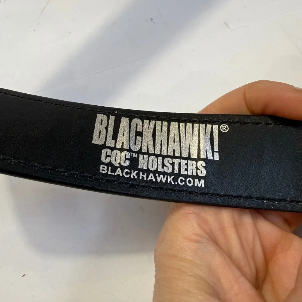 Blackhawk CQC Holster Belt Black Carbon Fiber Finish Tactical Dress Belt Size 30